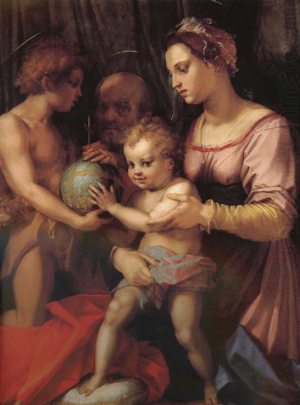 Holy family and younger John, Andrea del Sarto